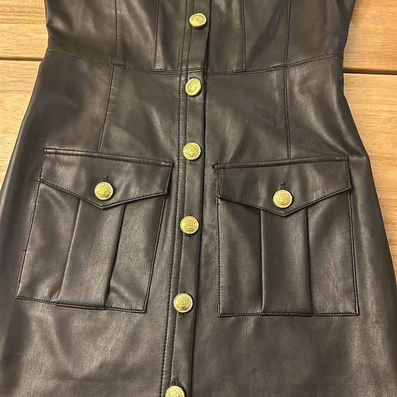 AQUA ⭐️FAUX LEATHER DRESS - Picture 6 of 7